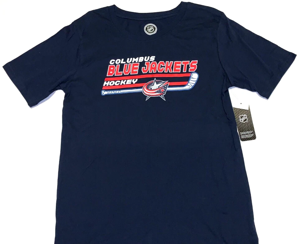Columbus Blue Jackets NHL Hockey Team T-Shirt New! Youth Boys 18 - Image 1 of 1