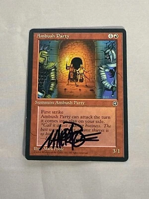 MTG Ambush Party Artist Proof and Signature Signed Poole - Image 1 of 2
