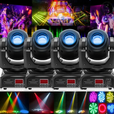 Moving Head Stage Lighting LED RGBW Gobo 120w DMX Beam Lights Disco Party Bar - Image 1 of 4