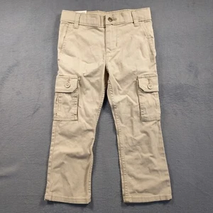 Wrangler Boys Flex Cargo Slim Fit Pant Beige Khaki Size 4 Regular NWT - Picture 1 of 10