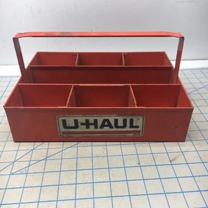 "Organizer custodia per trasporto caddy vintage UHaul display 7 scomparti 12x9x6,5"" - Foto 1 di 12