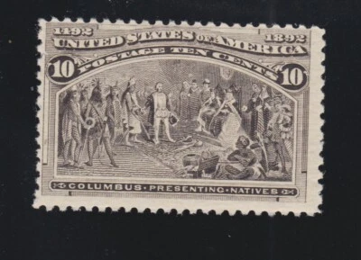 US 237 10c Columbian Exposition Mint Fine+ OG NH SCV $250 - Image 1 of 2