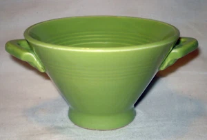 Vintage Homer Laughlin Fiesta Harlekin Chartreuse 2 3/4" offene Zuckerdose mit Griff - Bild 1 von 3