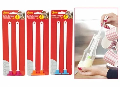 2 X Silicone Bottle Scraper Spatula Spoon Money Saving Sauce Mayo Jar Can - Image 1 of 4