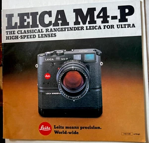 Leitz LEICA MP-4 Rangefinder Camera - Vintage Advertising Sales Brochure ❤️ - Picture 1 of 3