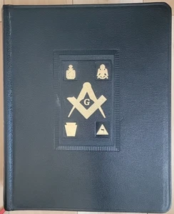 Holy Bible Reference Dictionary Masonic 1949 Holman Freemason Leather Vintage - Picture 1 of 6