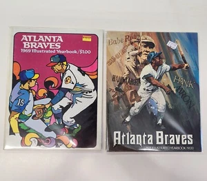 LOT OF 6 - Atlanta Braves MLB Baseball YEARBOOKS 1969 1971 1972 1976 1977 1978 - Picture 1 of 6