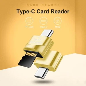 Adattatore OTG per lettore di schede USB Type-C a TF per laptop cellulare (oro) - Photo 1/6