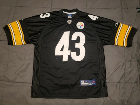 Troy Polamalu Pittsburgh Steelers Sewn Stitched Jersey Sz 50 XL Reebok On  Field Cover