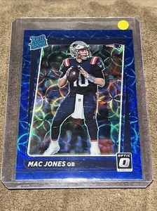 MAC JONES 2021 DONRUSS OPTIC RATED ROOKIE RC BLUE SCOPE PRIZM PARALLEL #206 - Picture 1 of 2