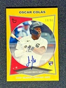 Oscar Colas RC ON CARD AUTO /50 - 2023 Topps Brooklyn Collection #AC-OCO - Picture 1 of 1
