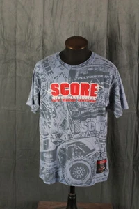 Retro Racing Shirt - Score International Off Racing All Over Print - Men's XL - Picture 1 of 12
