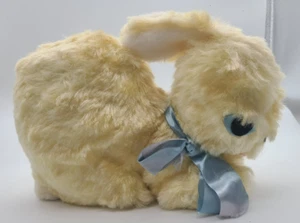 Vtg Yellow Douglas CUDDLE Toy BUNNY RABBIT Stuffed Animal Plush W/ TAG 11" USA - Picture 1 of 13