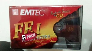 5 Cassette audio EMTEC 46 FERRIC TAPE I musicassette vergini 5 PZ - Foto 1 di 2