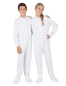 Arctic White Kids Fleece One Piece - Picture 1 of 5