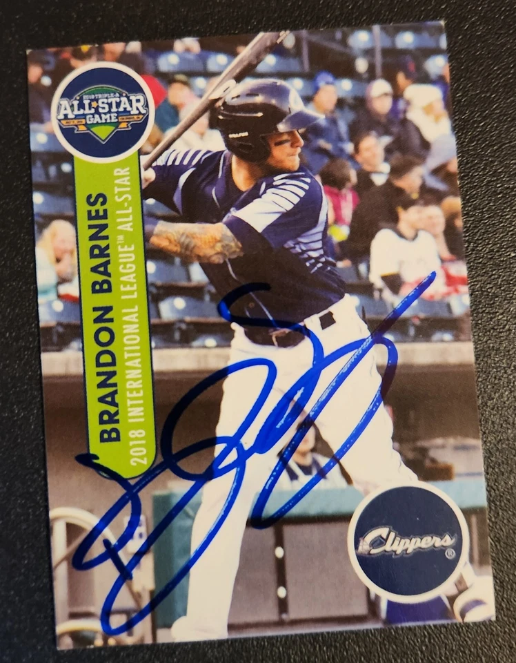 Brandon Barnes Signed 2018 Choice International League All Star Cleveland Indian - Image 1 of 1