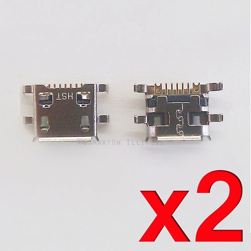 2X LG Volt 2 LS751 Spectrum VS920 Micro USB Charger Charging Port Dock Connector - Image 1 of 1