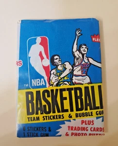 Paquete de un paquete de cera adhesiva del equipo de baloncesto Fleer 1980-81 - nuevo sellado - Imagen 1 de 2