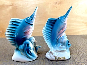 Blauer Schwertfisch, Souvenir aus Florida Salz- und Pfefferstreuer - Bild 1 von 6