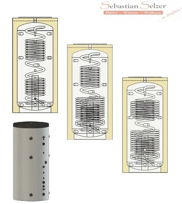 Hygienespeicher, Kombispeicher, Multispeicher 500 - 1500l, bis 3 Wärmetauscher - Bild 1 von 3