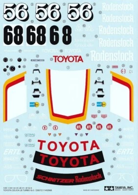 Decalcomanie Tamiya 1/20 TOYOTA CELICA. Da cartografo. Articolo 20072 dal Gia... - Immagine 1 di 2
