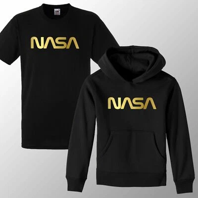 GILDAN /AWD /FOTL New Kids Unisex NASA Logo Inspired Pullover Hoodie / Shirt T GEEK NERD STAR LOGO