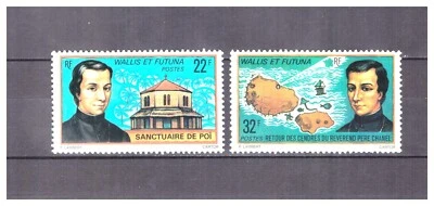 WALLIS ET FUTUNA .  N°  196 / 197 .  PAIRE  REVEREND  NEUVE ( * ) . SUPERBE . - Photo 1/2