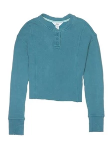 Athleta Girl Girls Green Long Sleeve Henley 16 - Picture 1 of 2