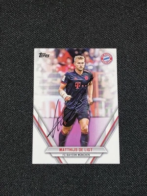 2023 Topps Bundesliga Bayern Munich Matthijs De Ligt Hand Signed Autograph Card - Image 1 of 2