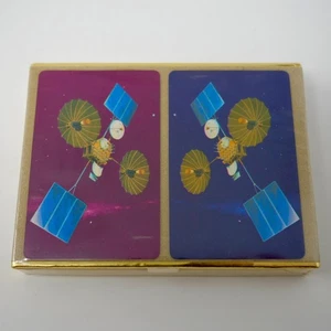 NEW Vintage 80s CONGRESS Westar Satellite Playing Cards Double Deck Sealed NIB - Picture 1 of 5