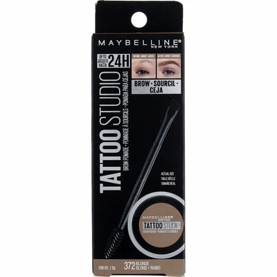 Maybelline 2-PACK Tattoo Studio Brow Pomade, Blonde 372, 0.106 oz - Image 1 of 2