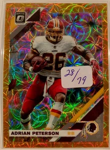 ADRIAN PETERSON 2019 Donruss Optic #97 Orange Scope SP /79 - Bild 1 von 2