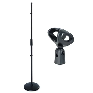 keepdrum MS015 Mikrofonständer gerades Stativ mit Mikrofonklammer - Picture 1 of 9
