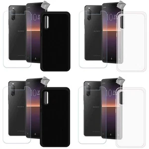 Housse etui coque pochette silicone gel fine pour Sony Xperia 1 II + film ecran - Photo 1 sur 3