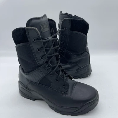 5.11 Tactical ATAC 150204 Hombres Talla 6 Cremallera Lateral 8" Botas Cuero Negro Seguridad Foto 1 de 4