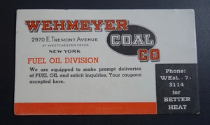 Wehmeyer Coal Co., 2970 E. Tremont Ave, Bronx NYC Fuel Oil Division Löscheranzeige - Bild 1 von 2