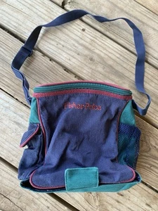Retro 90’s Vintage Baby Diaper Bag Fisher Price Insulated Navy/Green Lunch? - Picture 1 of 7