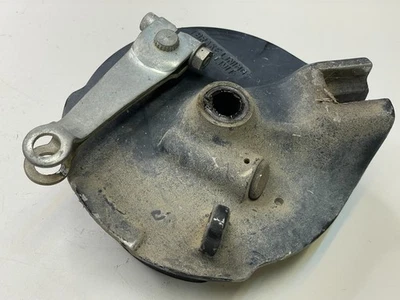 1974 Suzuki TM125 OEM Front Brake Plate TM 100 1973 1975 - Image 1 of 4