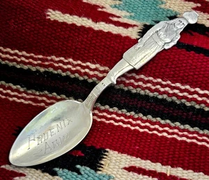 Indian Pottery Carrier Sterling Silver Souvenir Spoon Phoenix Az Native American - Picture 1 of 7