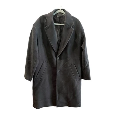 Abrigo largo negro ZARA para hombre | Talla mediana Foto 1 de 4