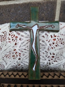 cruz cerámica moderna mediados siglo - Imagen 1 de 7