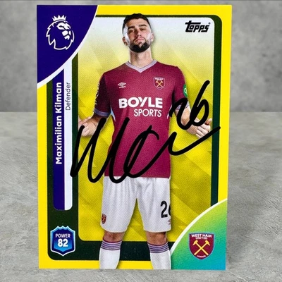 Maximilian Kilman (West Ham United) Signed Auto Card Topps Premier League 2026 - Image 1 of 2
