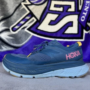 Size 9 - Hoka One One Stinson ATR 6 Women's Running Shoes 'Saffron Blue' - Picture 1 of 13