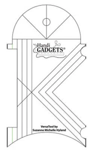 HQ Versa Tool 4-1/2-Inch x 7-1/2-Inch Longarm Template by Handi Gadgets - Picture 1 of 3