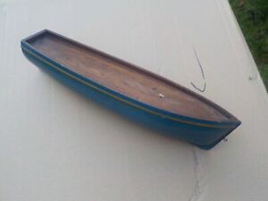 Vintage Wooden Model Pond Yacht Boat Hull
