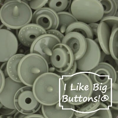 KAM Plastic Snaps: B30 Sage Gray-Size 20/T5-No Sew Snap Buttons DIY Crafts Sew - Image 1 of 4