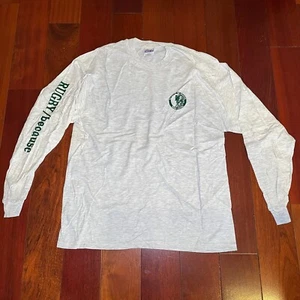 Vintage NOS HANES BEEFY-T Rugby Because Herren XL Langarm grau langarm T-Shirt - Bild 1 von 10