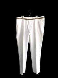 New Mens NWT CIRCLE OF GENTLEMEN MEN Avery White Cotton 56 Pants 40x33 - Bild 1 von 7