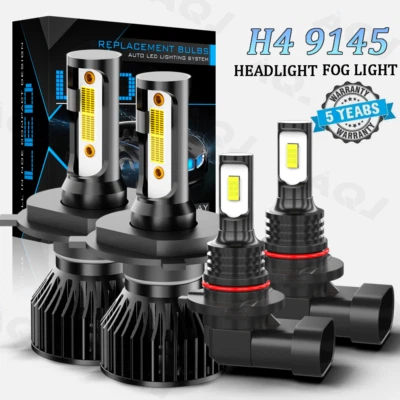 For Toyota Hilux 2004-2018 2019  LED Hi & Lo Beam Headlight+Fog Light Bulb kit — 第 1/4 张图片