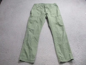 Old Navy Shirt Mens 30x30 Green Chino Khaki Paratrooper Canvas Tactical Army Out - Picture 1 of 10